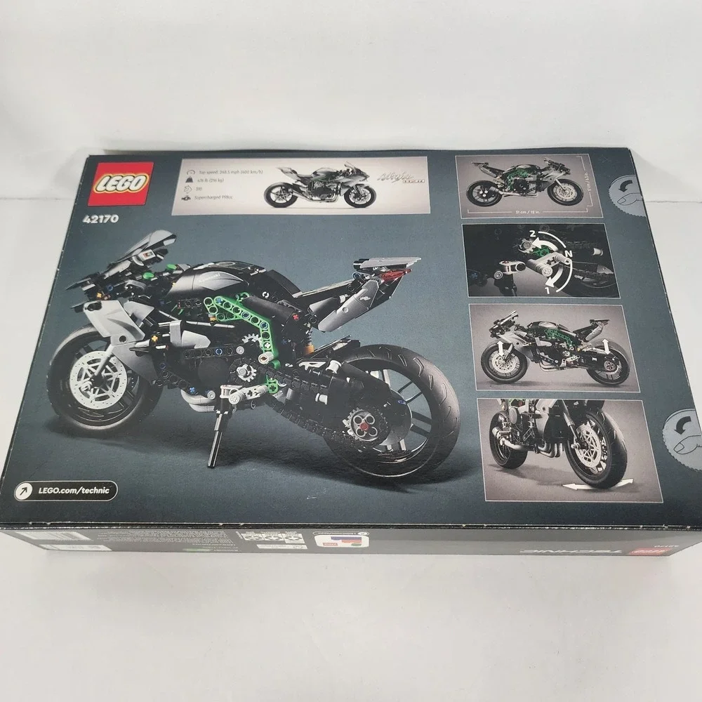 LEGO Technic 42170 Kawasaki Ninja H2R Motorcycle 643 PCS Sealed New Box